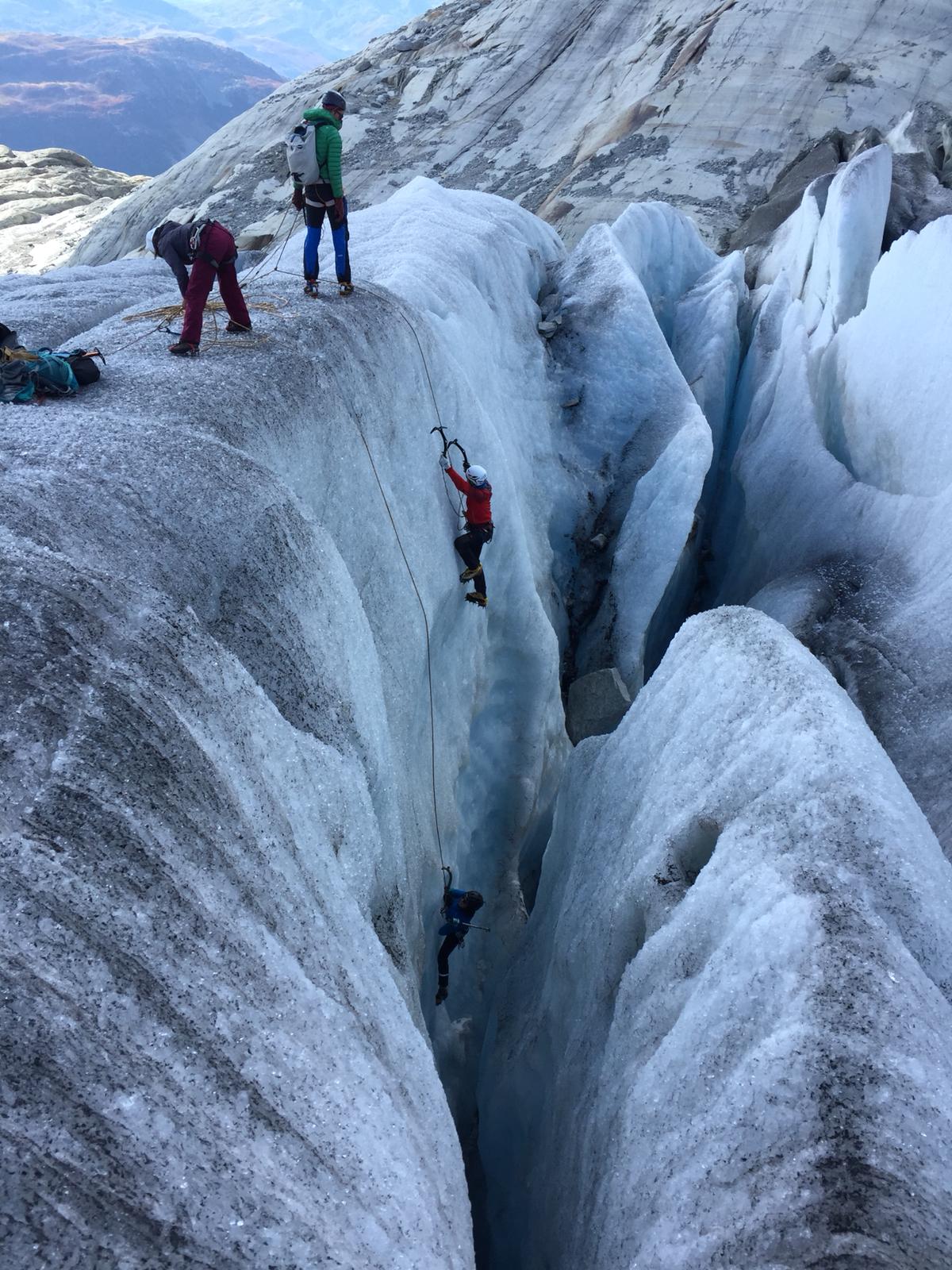 Rohne-Glacier Ice Climbing